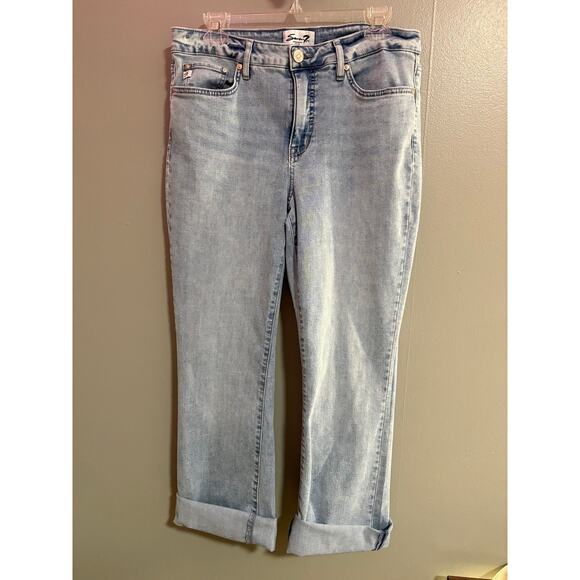 Seven7 Denim - 7 For All Mankind Women's Blue Denim Jeans, size 28